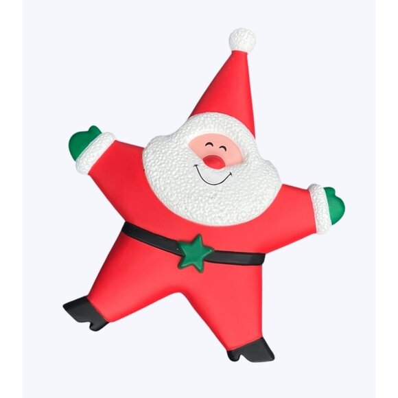 Star-Shaped Santa Claus Brooch Pin - Picture 7 of 9